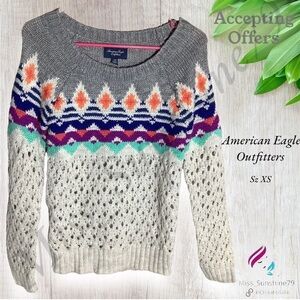 American Eagle Outfitters - Sz XS - unique Sweater - bottom half knit hole sexy